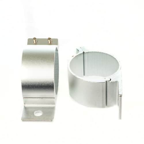 Silver Spotlight clamp / bracket 76 mm