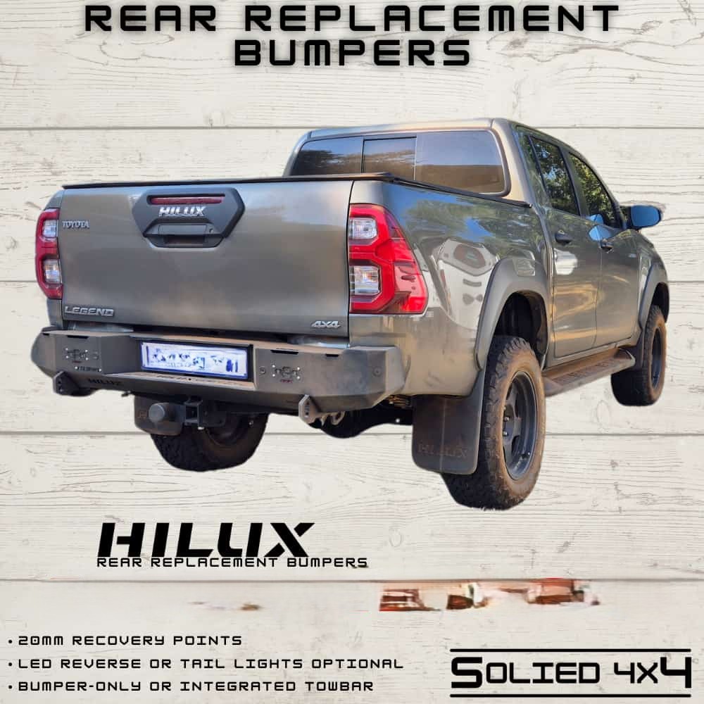 Hilux Revo 2016 - 2026 Rear Bumper - Solied 4x4 - Image 2