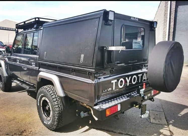 Land Cruiser Gobix Standard rear with sparewheel carier.